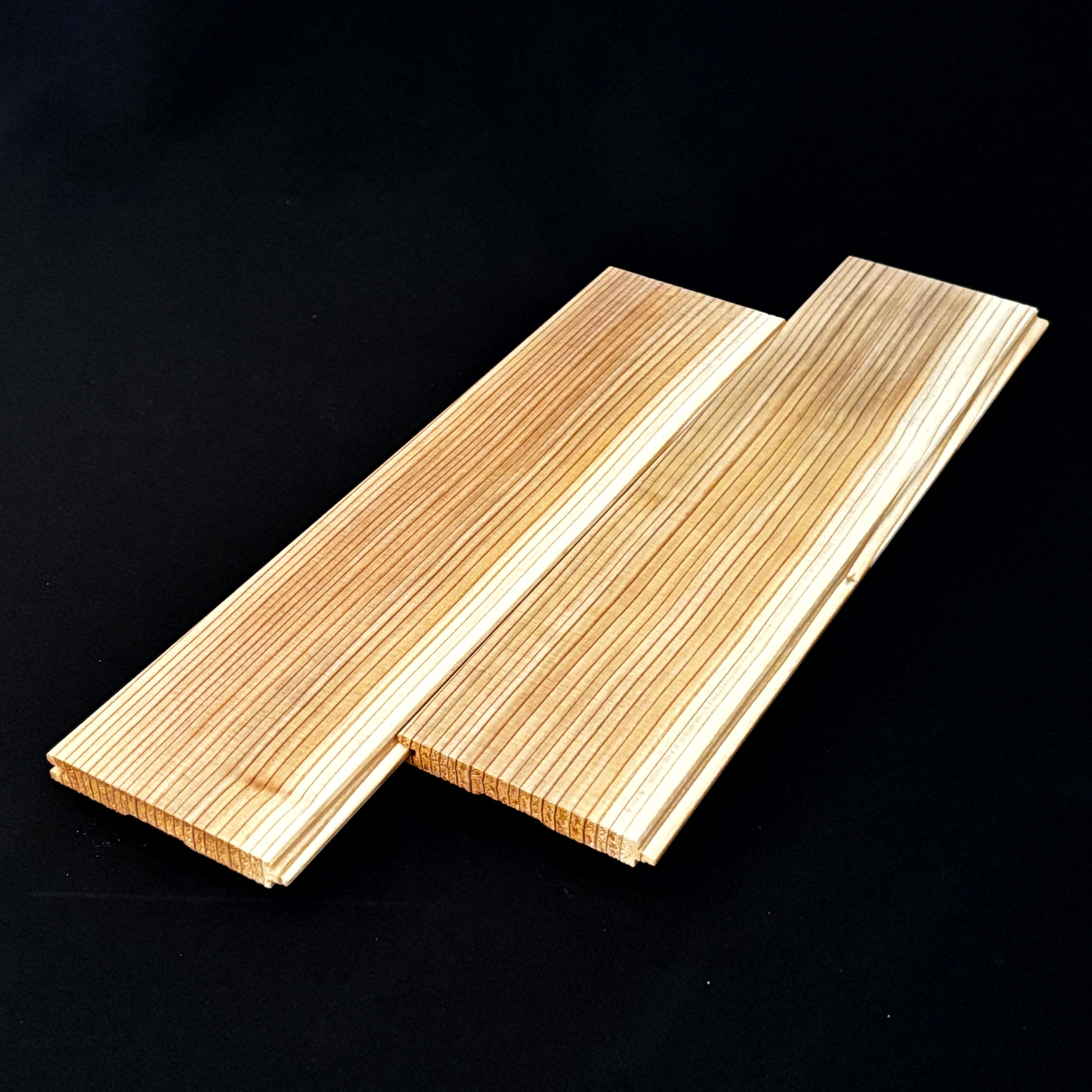 国産杉　羽目板　源平柾上小　無塗装(2000×90×10)