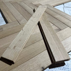 ナラフローリング　ヘリンボーン　無塗装